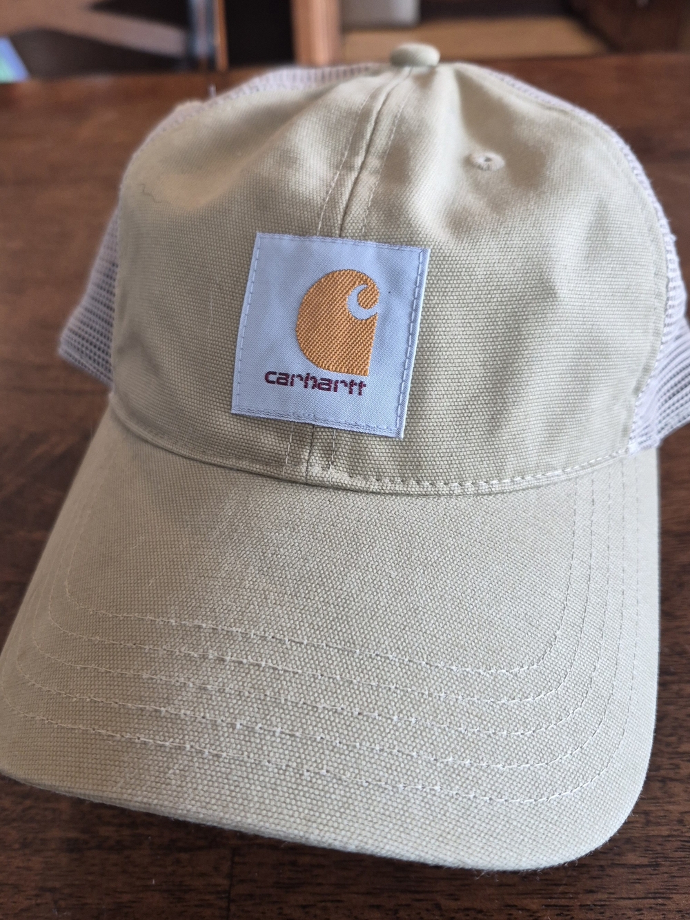 Carhartt Tan Canvas Trucker Cap Snapback